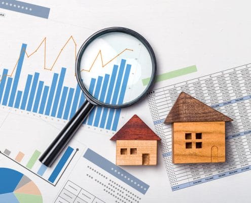Analysing residential property investments with graphs, spreasheets and financial statements